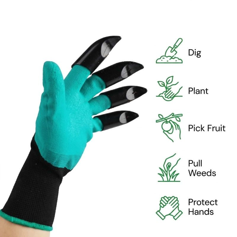 Green Thumb™ Gardening Gloves - Universal Waterproof Gloves with Claws for Digging, Planting & Weeding!! 🌱🧤