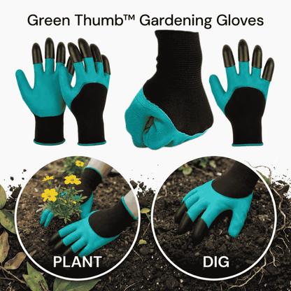 Green Thumb™ Gardening Gloves - Universal Waterproof Gloves with Claws for Digging, Planting & Weeding!! 🌱🧤