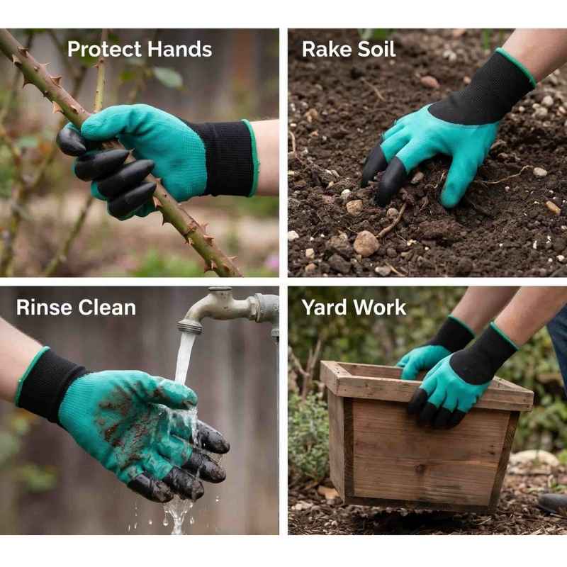 Green Thumb™ Gardening Gloves - Universal Waterproof Gloves with Claws for Digging, Planting & Weeding!! 🌱🧤