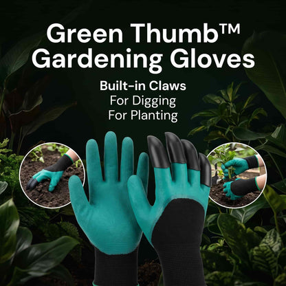 Green Thumb™ Gardening Gloves - Universal Waterproof Gloves with Claws for Digging, Planting & Weeding!! 🌱🧤