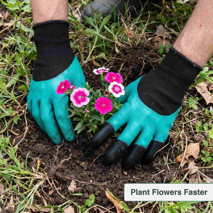 Green Thumb™ Gardening Gloves - Universal Waterproof Gloves with Claws for Digging, Planting & Weeding!! 🌱🧤